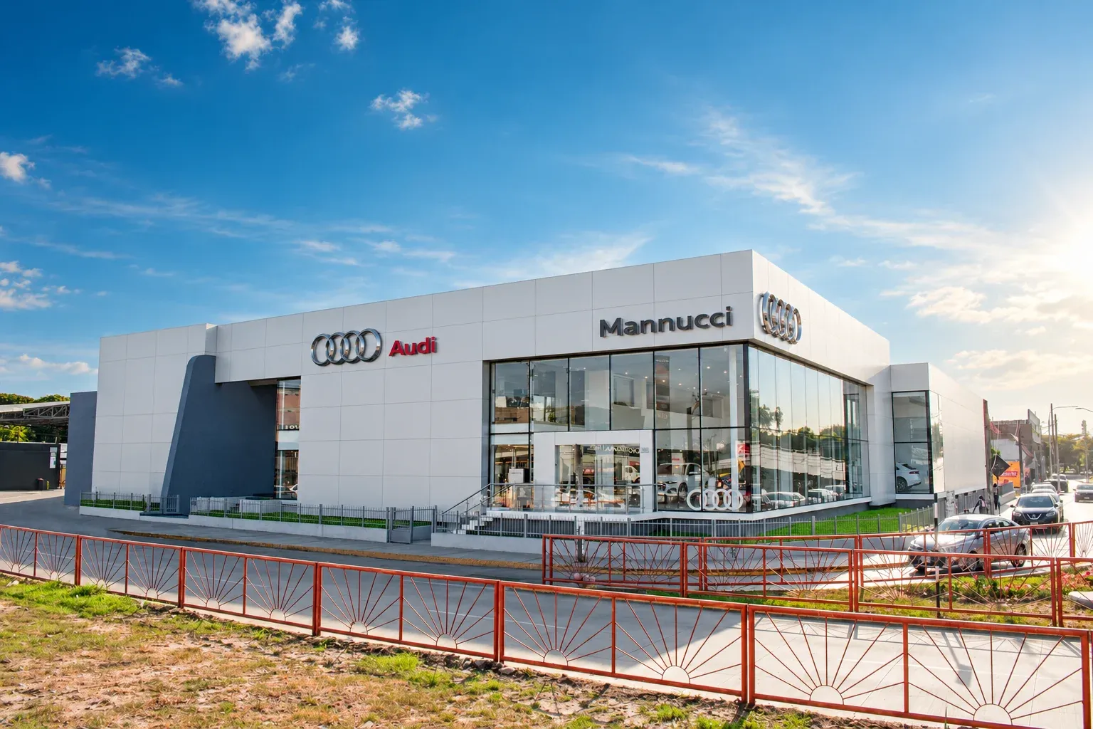 Fachada del concesionario Audi Mannucci