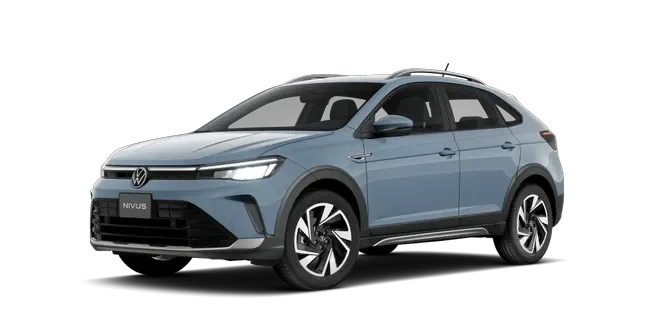 Volkswagen Nivus visto de frente y de lado