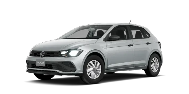 Volkswagen Polo visto de frente y de lado